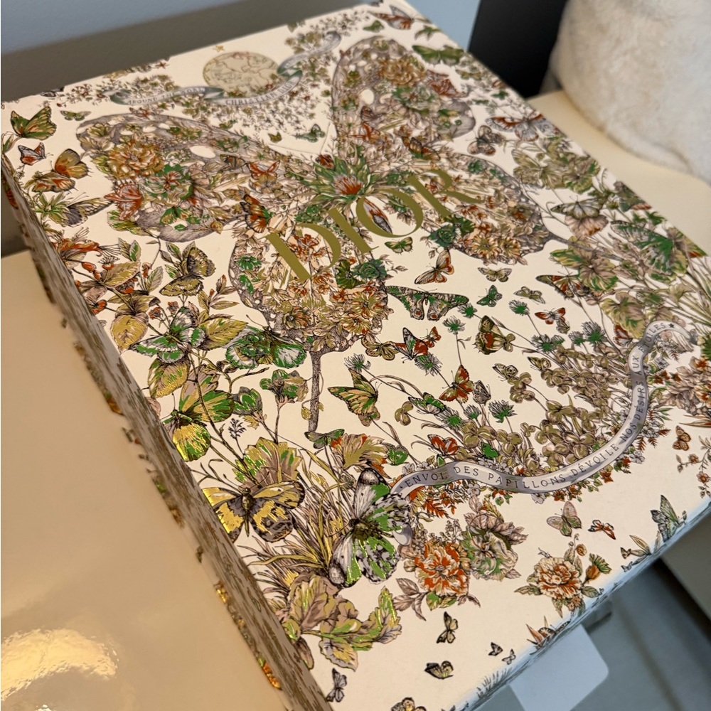 Dior Botanical Art Box with Gold Accents